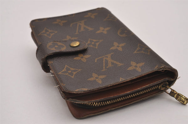 Authentic Louis Vuitton Monogram Porte Papier Zip Bifold Wallet M61207 LV 8151I