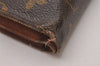 Authentic Louis Vuitton Monogram Porte Papier Zip Bifold Wallet M61207 LV 8151I