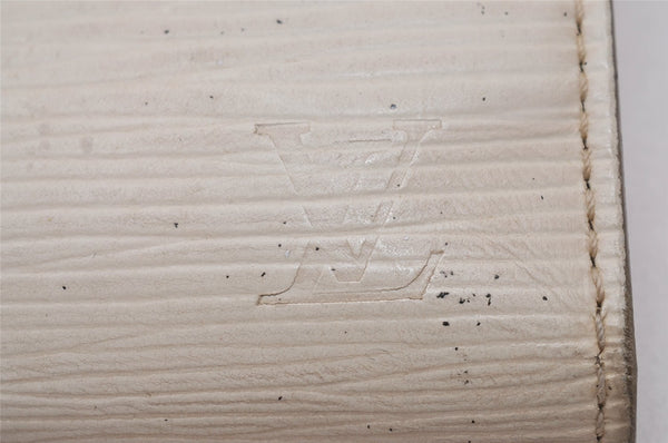 Authentic Louis Vuitton Epi Portefeuille Eugenie Long Wallet M6388J White 8152I