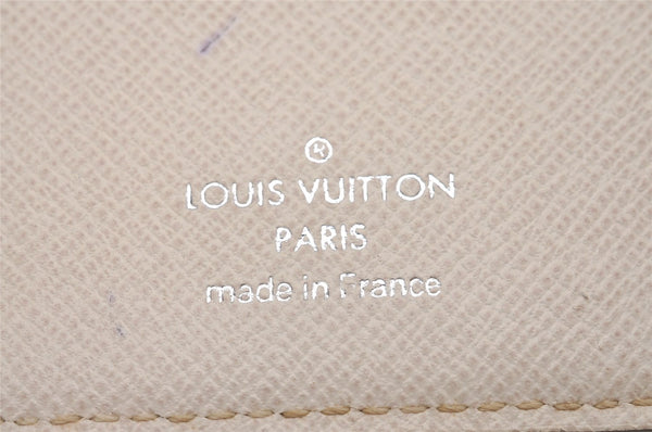 Authentic Louis Vuitton Epi Portefeuille Eugenie Long Wallet M6388J White 8152I