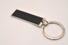 Authentic GUCCI Key Ring Bag Charm Silver Plating GG Canvas Black Box 8152J
