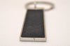 Authentic GUCCI Key Ring Bag Charm Silver Plating GG Canvas Black Box 8152J