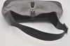 Authentic GUCCI Jackie Shoulder Hand Bag Velour Leather 0013306 Gray 8154I