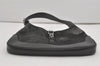 Authentic GUCCI Jackie Shoulder Hand Bag Velour Leather 0013306 Gray 8154I
