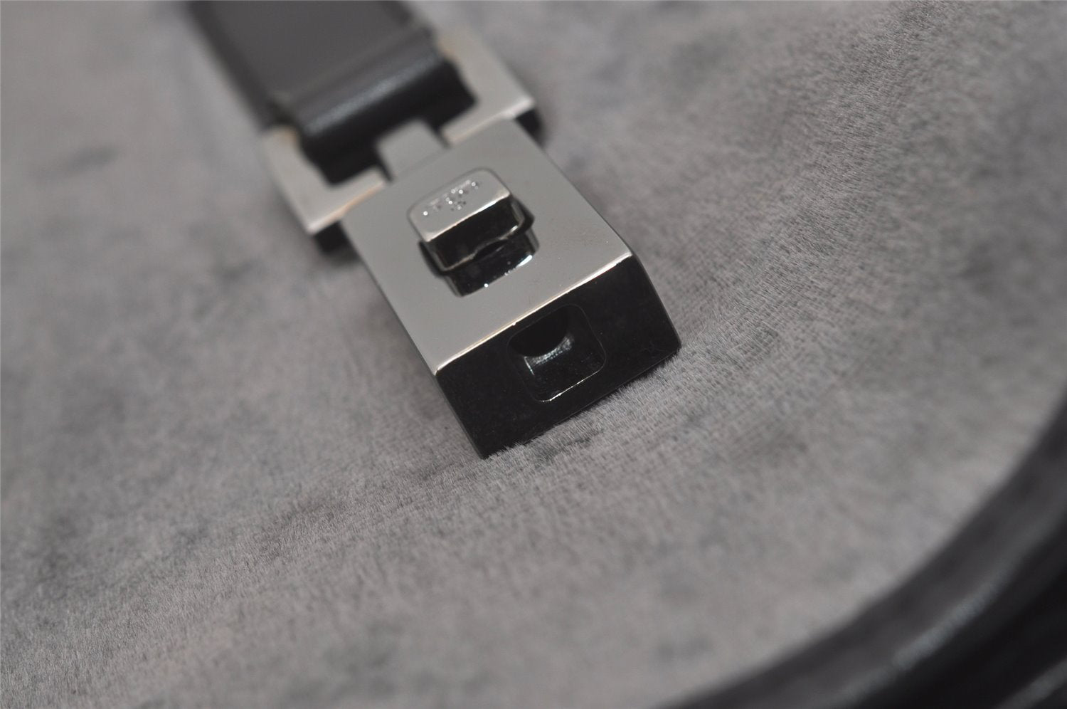 Authentic GUCCI Jackie Shoulder Hand Bag Velour Leather 0013306 Gray 8154I