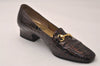 Authentic BALENCIAGA Vintage Loafers Shoes Size 34 1/2 Leather Brown 8154J