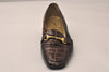 Authentic BALENCIAGA Vintage Loafers Shoes Size 34 1/2 Leather Brown 8154J