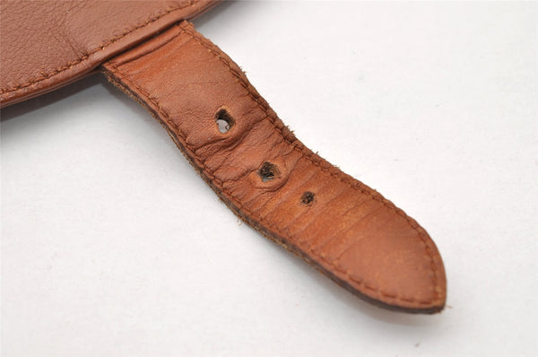 Authentic GUCCI Bamboo Vintage Drawstring Backpack Leather Brown 8155I