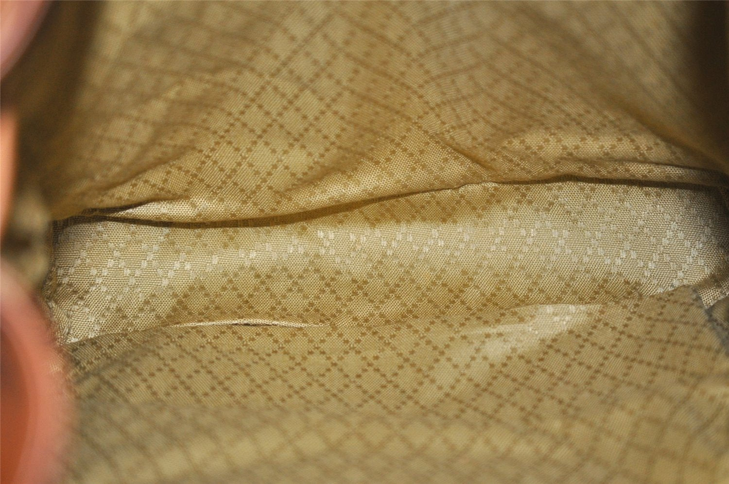 Authentic GUCCI Bamboo Vintage Drawstring Backpack Leather Brown 8155I