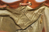 Authentic GUCCI Bamboo Vintage Drawstring Backpack Leather Brown 8155I