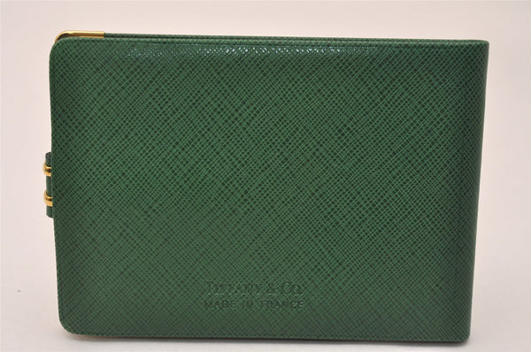 Authentic TIFFANY & Co. Address Book Memo Pad Leather Green 8155J