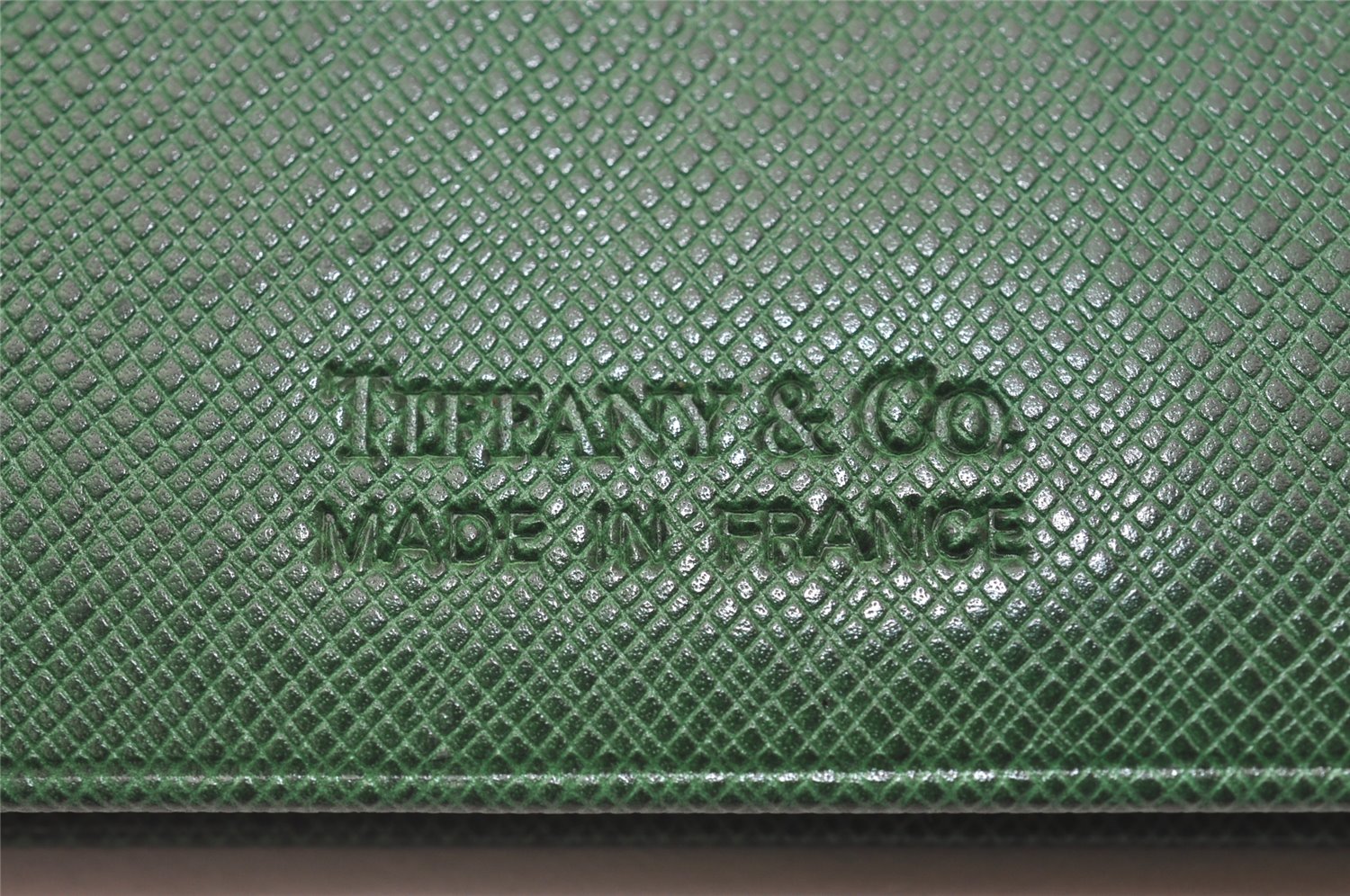 Authentic TIFFANY & Co. Address Book Memo Pad Leather Green 8155J