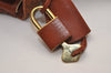 Authentic MCM Vintage Visetos Leather Hand Bag Purse Brown 8156J