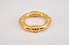 Authentic HERMES Scarf Ring Bouee Circle Design Gold Tone Box 8156K