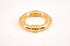 Authentic HERMES Scarf Ring Bouee Circle Design Gold Tone Box 8156K