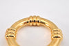 Authentic HERMES Scarf Ring Bouee Circle Design Gold Tone Box 8156K