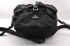 Authentic PRADA Vintage Nylon Tessuto Leather Backpack Black 8157I