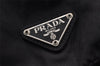 Authentic PRADA Vintage Nylon Tessuto Leather Backpack Black 8157I