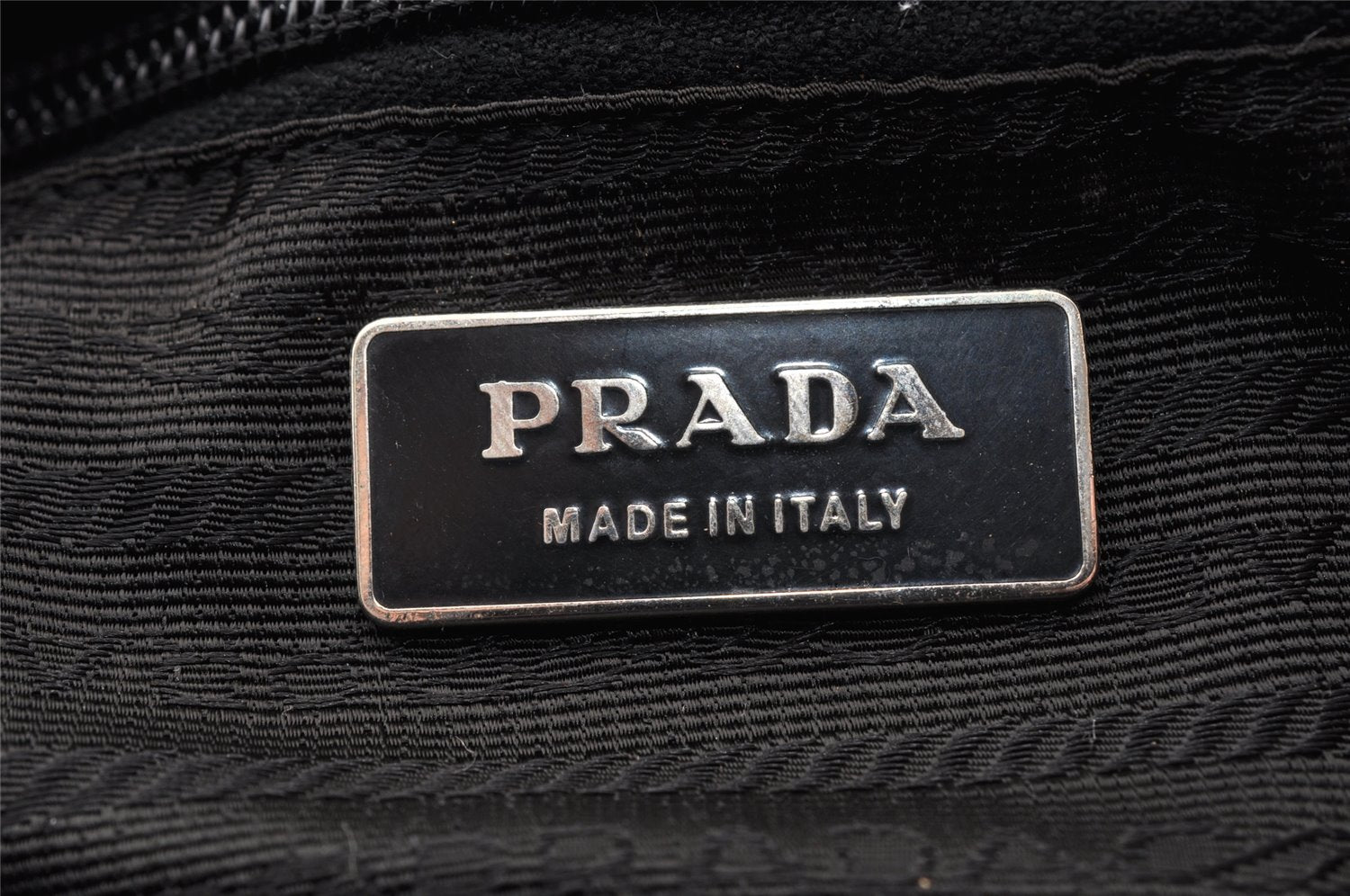 Authentic PRADA Vintage Nylon Tessuto Leather Backpack Black 8157I