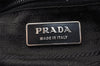 Authentic PRADA Vintage Nylon Tessuto Leather Backpack Black 8157I