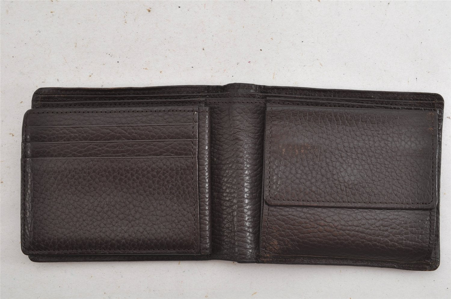 Authentic BURBERRY Vintage Bifold Wallet Purse Leather Brown 8157J