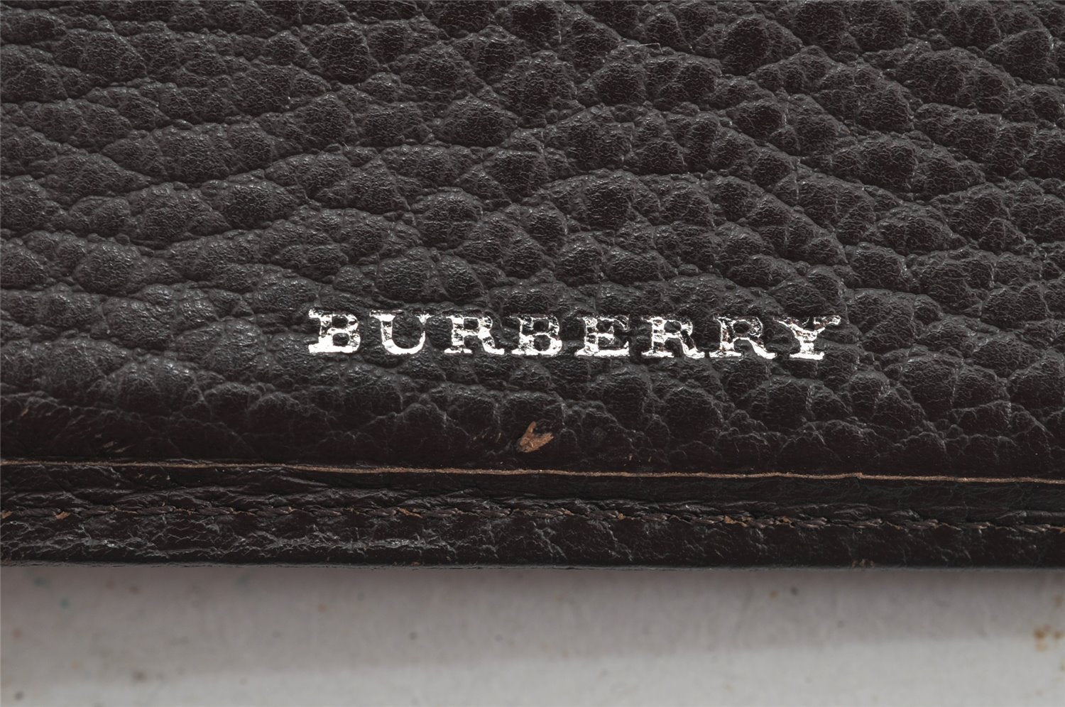 Authentic BURBERRY Vintage Bifold Wallet Purse Leather Brown 8157J