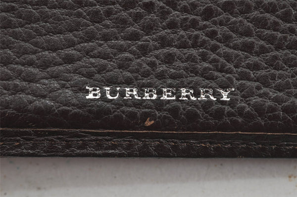 Authentic BURBERRY Vintage Bifold Wallet Purse Leather Brown 8157J