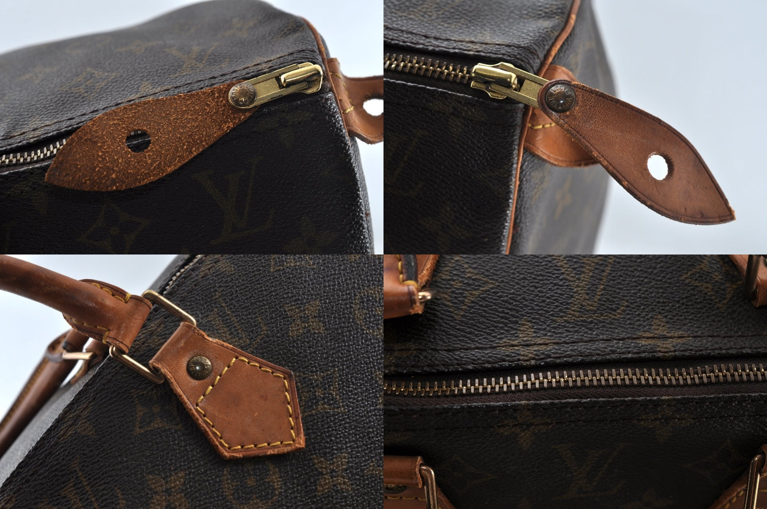 Authentic Louis Vuitton Monogram Speedy 40 Hand Boston Bag M41522 LV 8157M