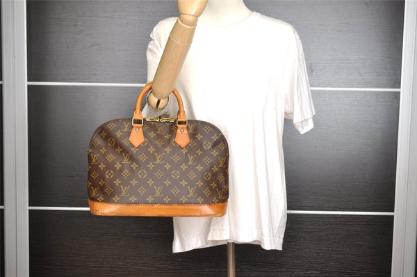 Authentic Louis Vuitton Monogram Alma Hand Bag Purse M51130 LV 8158I