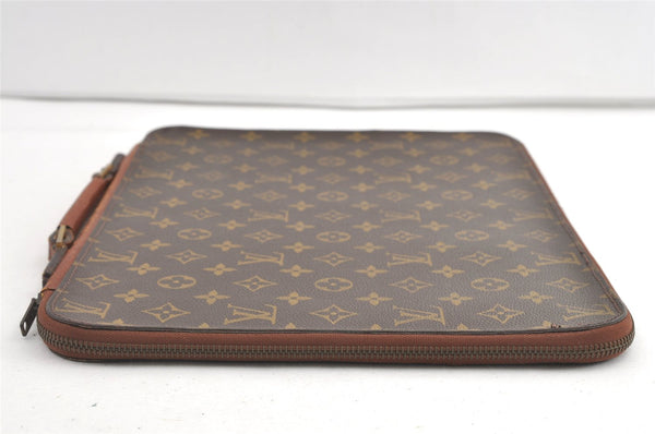 Authentic Louis Vuitton Monogram Briefcase Hand Bag Old Model LV 8158J