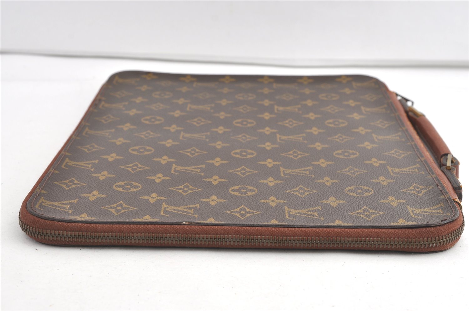 Authentic Louis Vuitton Monogram Briefcase Hand Bag Old Model LV 8158J