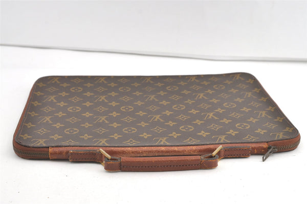 Authentic Louis Vuitton Monogram Briefcase Hand Bag Old Model LV 8158J