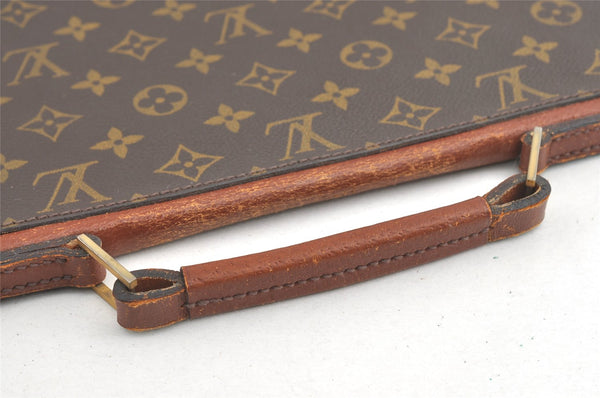 Authentic Louis Vuitton Monogram Briefcase Hand Bag Old Model LV 8158J