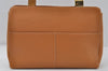 Authentic Burberrys Vintage Leather Shoulder Tote Bag Brown 8159I