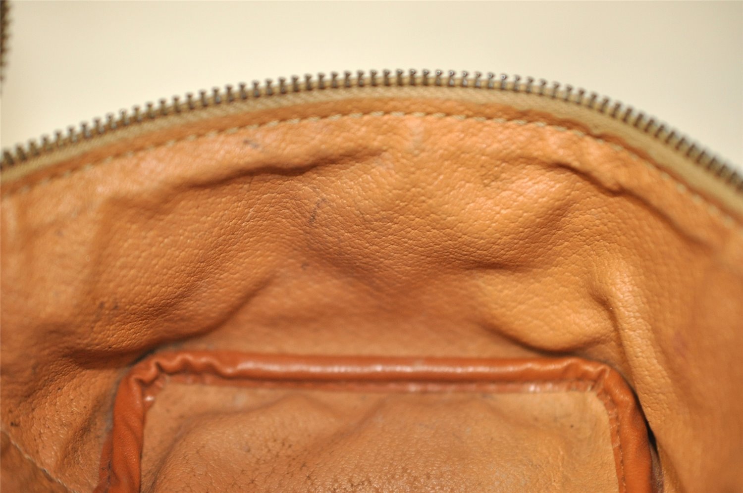 Authentic CELINE Macadam Blason Pattern Vanity Hand Bag PVC Leather Brown 8161I