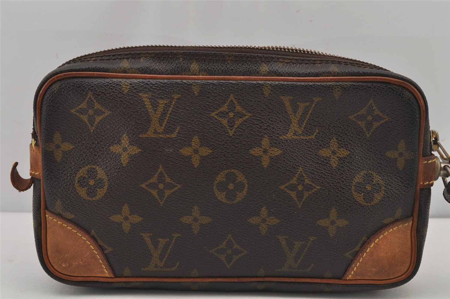 Authentic Louis Vuitton Monogram Marly Dragonne PM M51827 Clutch Bag Junk 8161J