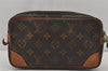 Authentic Louis Vuitton Monogram Marly Dragonne PM M51827 Clutch Bag Junk 8161J