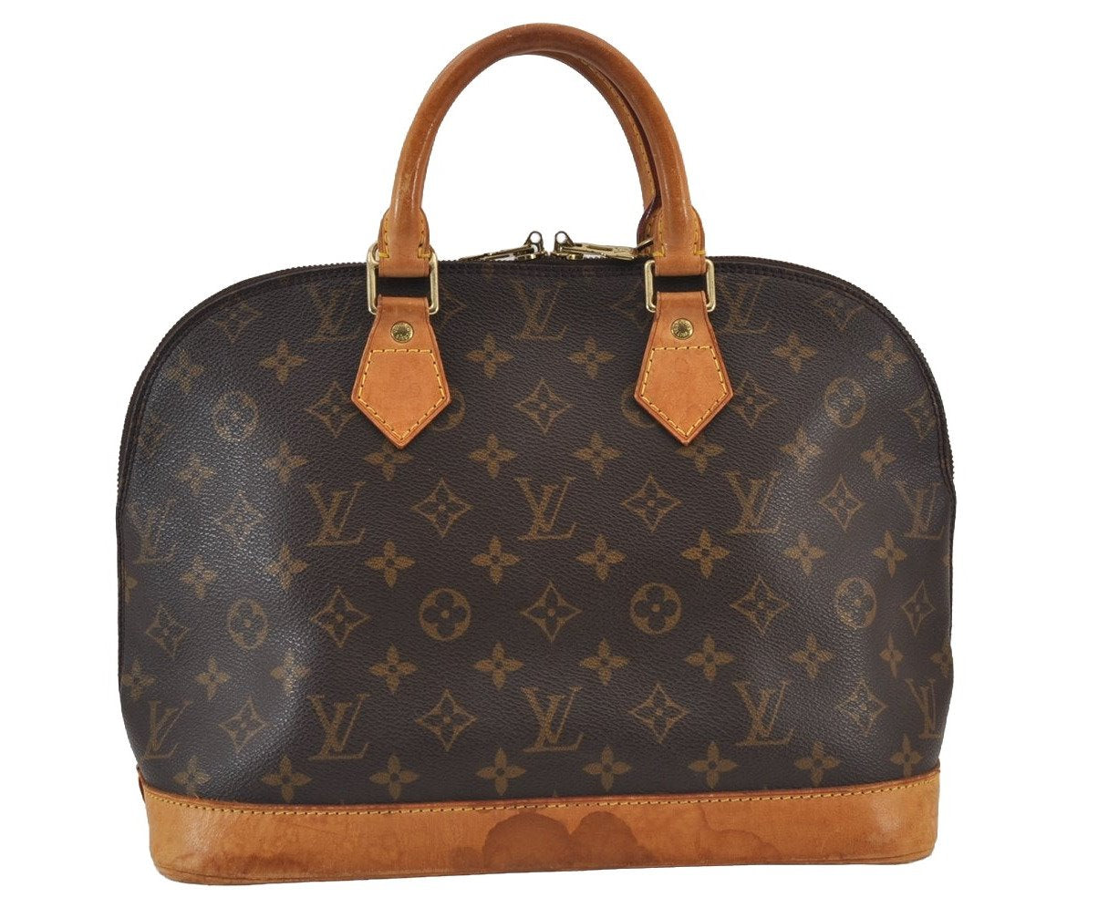 Authentic Louis Vuitton Monogram Alma Hand Bag Purse M51130 LV 8162J