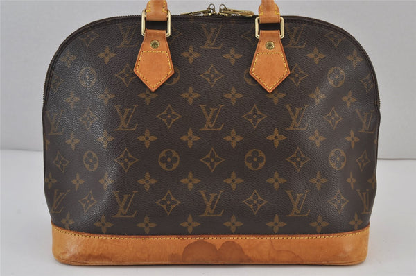Authentic Louis Vuitton Monogram Alma Hand Bag Purse M51130 LV 8162J