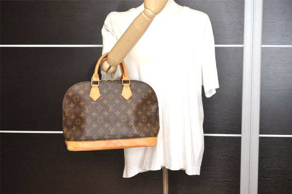 Authentic Louis Vuitton Monogram Alma Hand Bag Purse M51130 LV 8162J