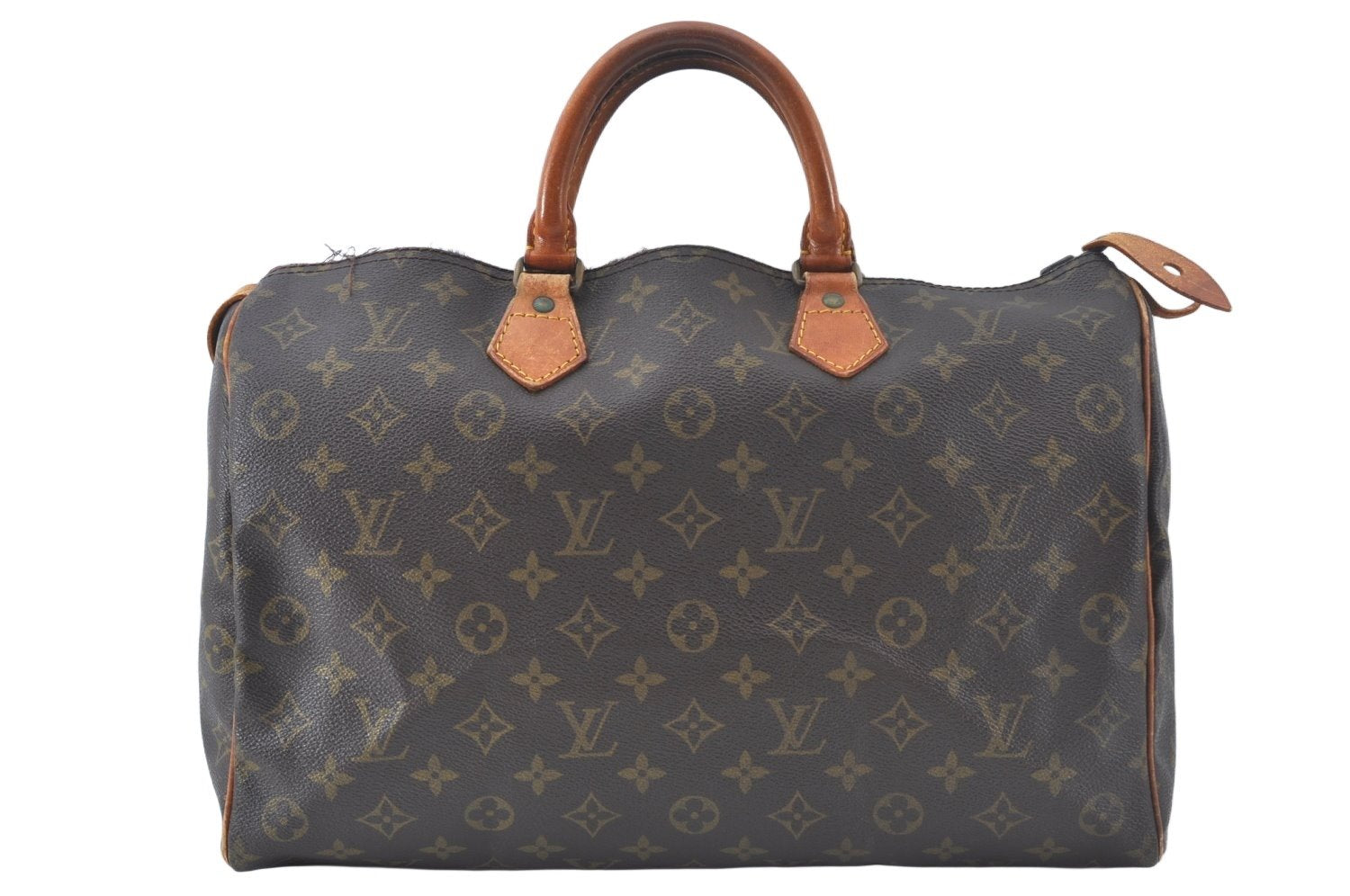 Authentic Louis Vuitton Monogram Speedy 35 Hand Boston Bag Old Model Junk 8163J