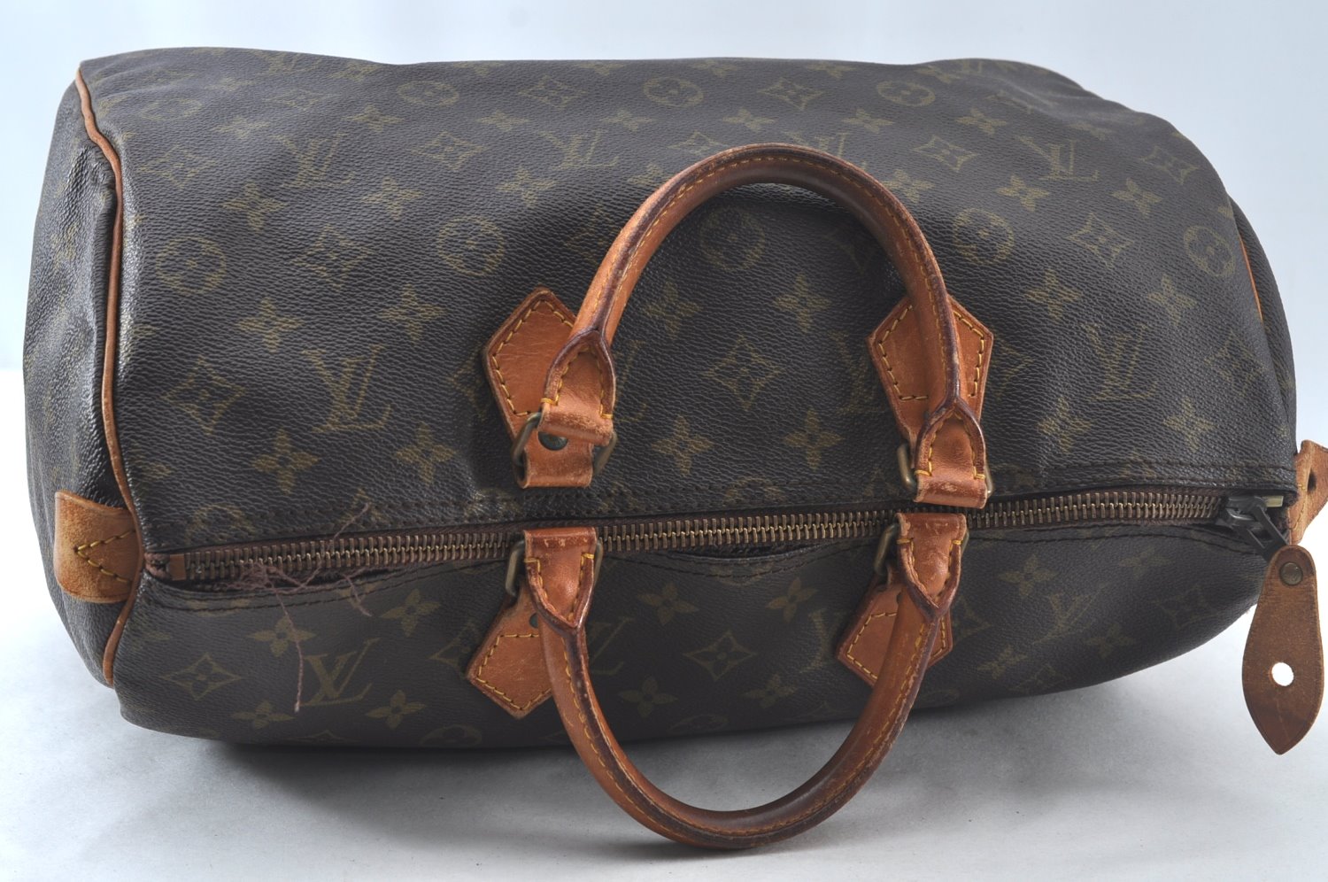 Authentic Louis Vuitton Monogram Speedy 35 Hand Boston Bag Old Model Junk 8163J