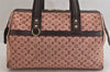 Authentic Louis Vuitton Monogram Mini Josephine GM Hand Bag Pink M92213 LV 8163M