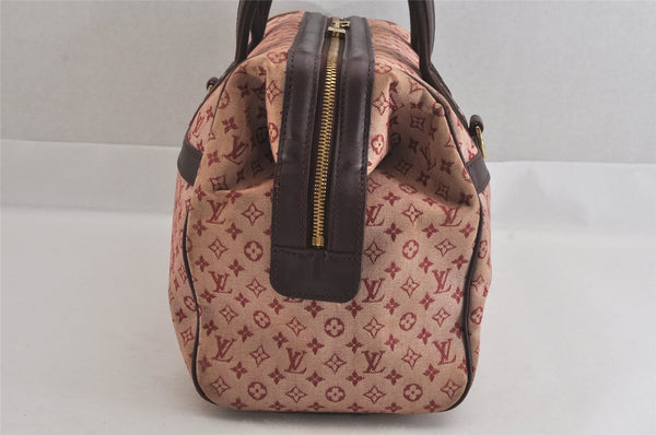 Authentic Louis Vuitton Monogram Mini Josephine GM Hand Bag Pink M92213 LV 8163M