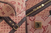 Authentic Louis Vuitton Monogram Mini Josephine GM Hand Bag Pink M92213 LV 8163M