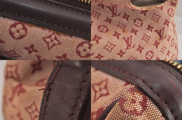 Authentic Louis Vuitton Monogram Mini Josephine GM Hand Bag Pink M92213 LV 8163M