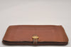 Authentic HERMES Dogon GM Vintage Leather Long Wallet Purse Brown 8164I