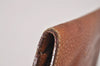 Authentic HERMES Dogon GM Vintage Leather Long Wallet Purse Brown 8164I