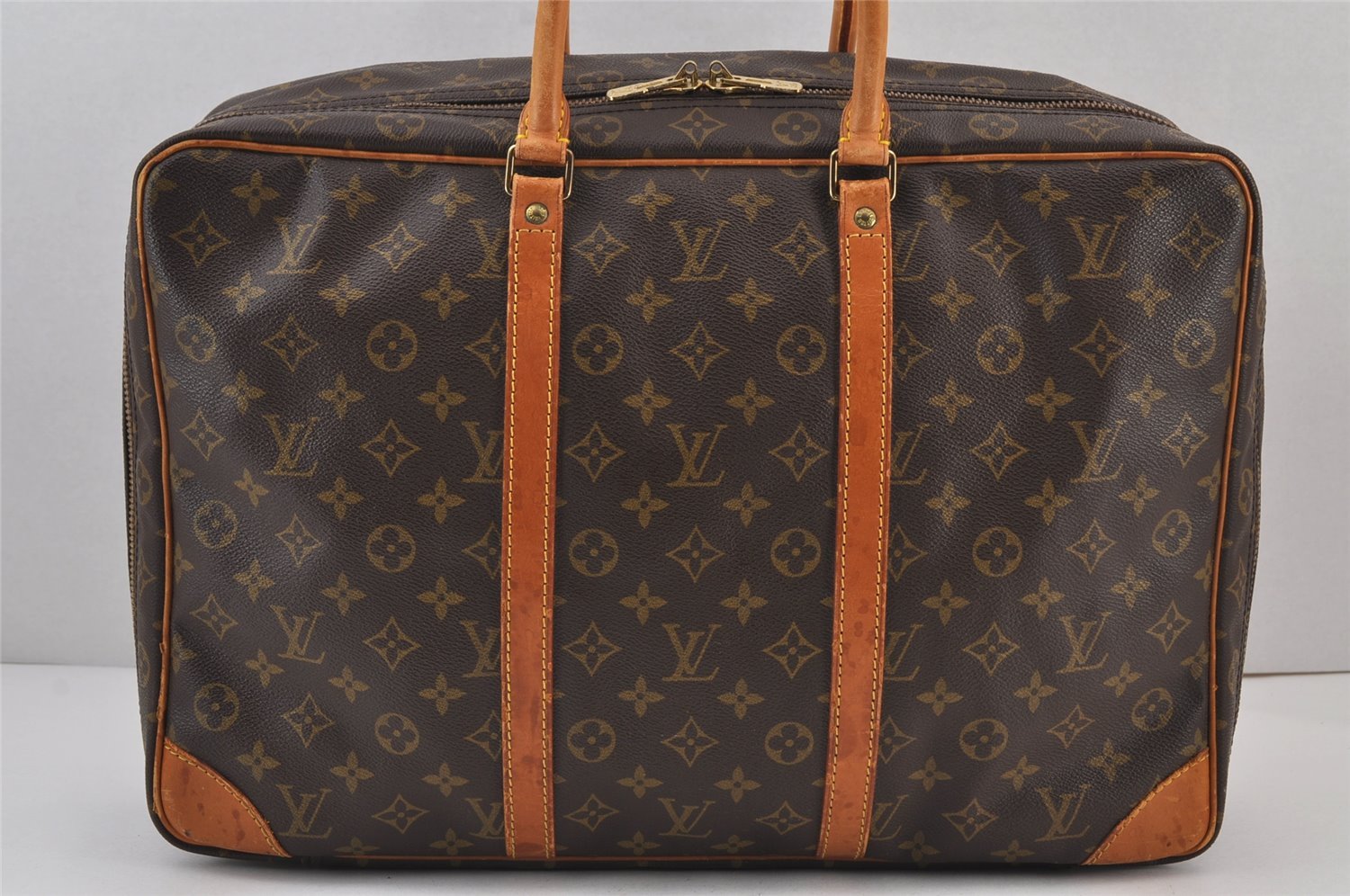 Authentic Louis Vuitton Monogram Sirius 45 Travel Boston Bag M41408 LV 8164J