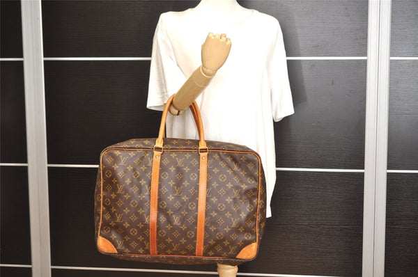 Authentic Louis Vuitton Monogram Sirius 45 Travel Boston Bag M41408 LV 8164J